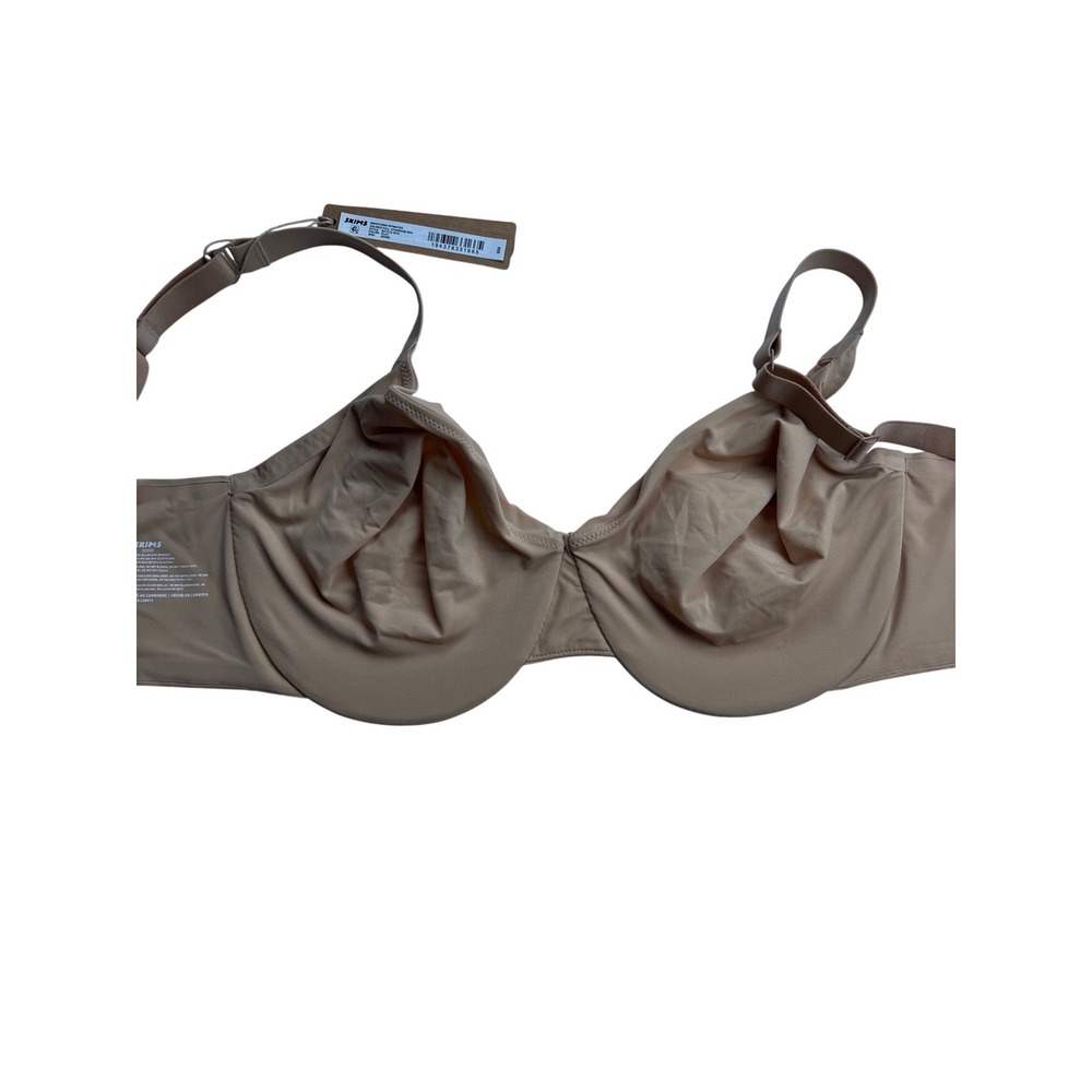 Skims Smoothing‎ Intimates Unlined Full Coverage Bra Clay 32DDD Minimalist NWT - Picture 5 of 6